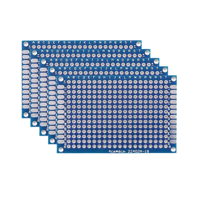 5/10PCS PCB Board Prototype Board Blue 2x8/3x7/4x6/5x7/7x9cm Double Sided Circuit Boards For DIY Soldering Project