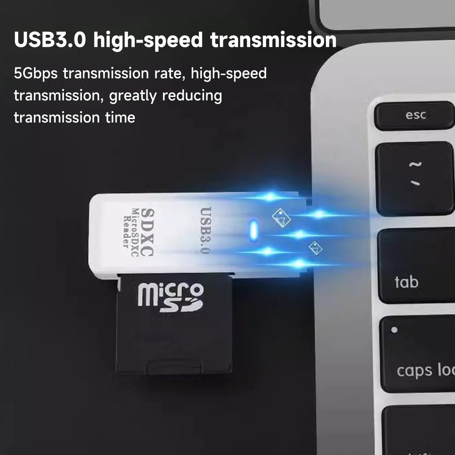 2 in 1 USB 3.0 Card Reader Micro TF sd card Reader usb adapter High Speed Cardreader TF Memory card For PC Laptop Accessories