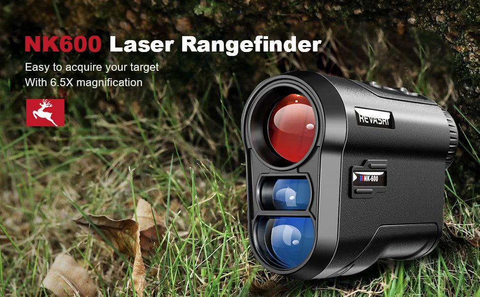 REVASRI 600M/Yard Golf Laser Rangefinder with Slope Compensation Flagpole Lock Vibration USB-C Rechargeable for Golfing - Shoppiline