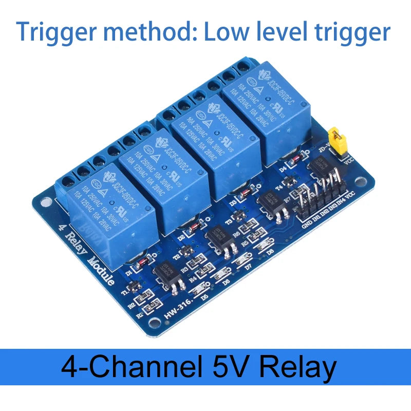 Module de relais 1, 2, 4, 6, 8 canaux DC 5V 12V 24V avec optocoupleur / déclencheur de niveau haut et bas pour Arduino Raspberry