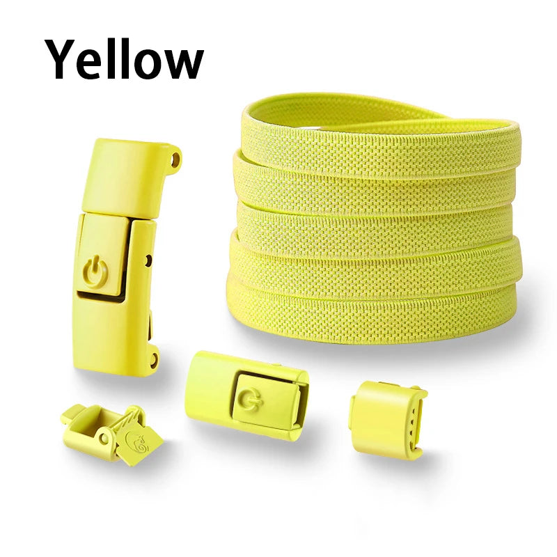Press Lock Shoelaces without ties Elastic Laces Sneakers Tennis No Tie Shoe laces Shoes Accessories 1Pair/2Pair