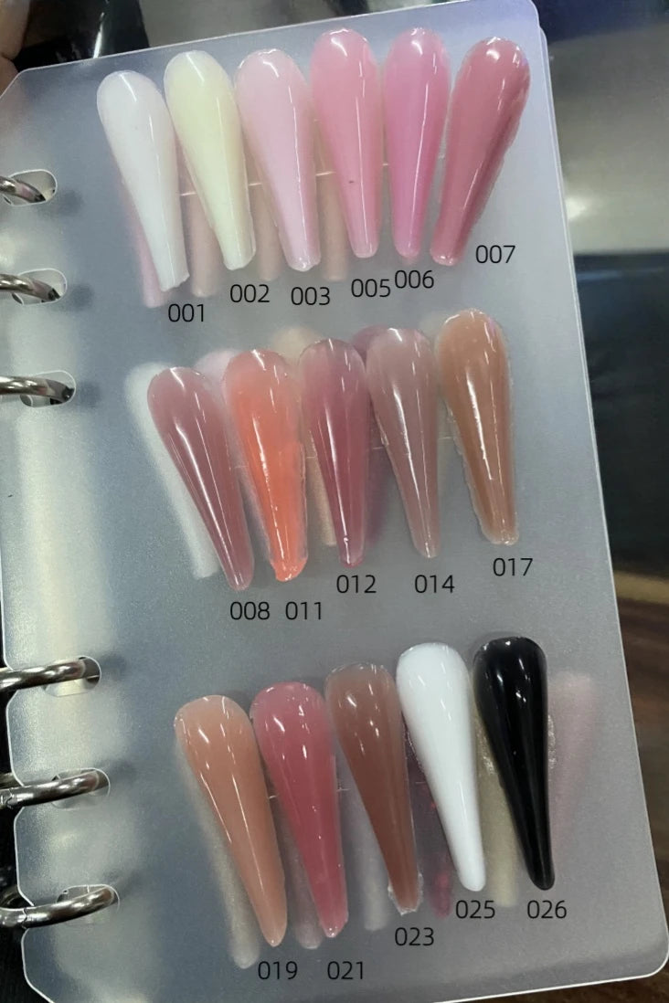 MSHARE Poly Nails Acryl Gel 60ml Builder UV Led Acrylgel Nagelverlängerungen Acryl Rosa Weiß Klar Acrylat HEMA TPO-freies Gel