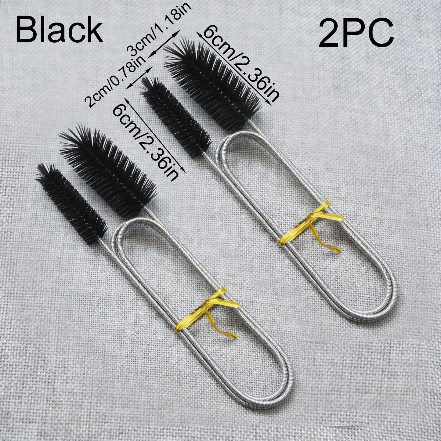 Aquarium Cleaning Brush for Water Filter Pump Lily Pipe Air Tube Hose Stainless Steel Fish Tank Brush Water Pump Accessories