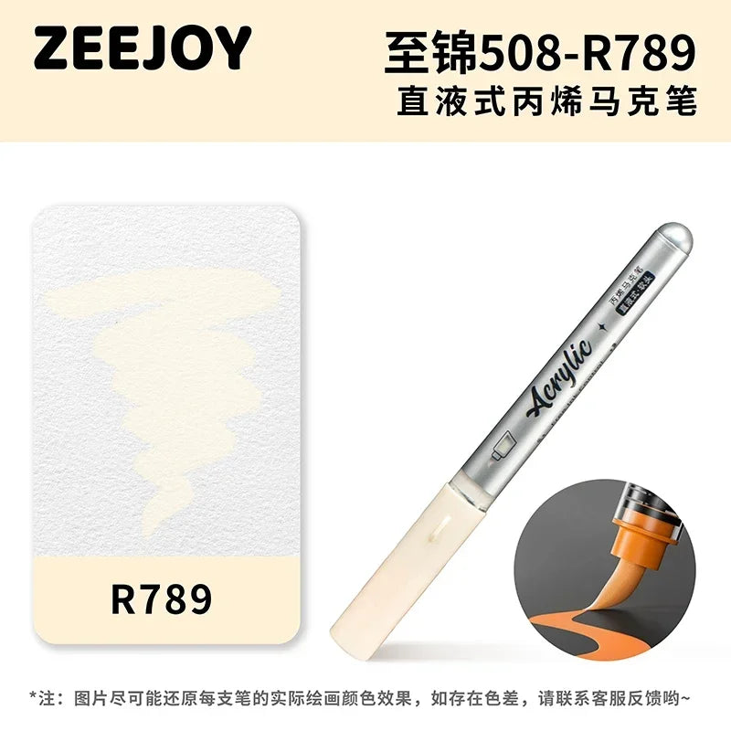 ZEEJOY 120/12/1 Colors Direct Liquid Acrylic Marker Pens Waterproof Pen Soft Brush Nib for Manga School Art Supplies Stationery