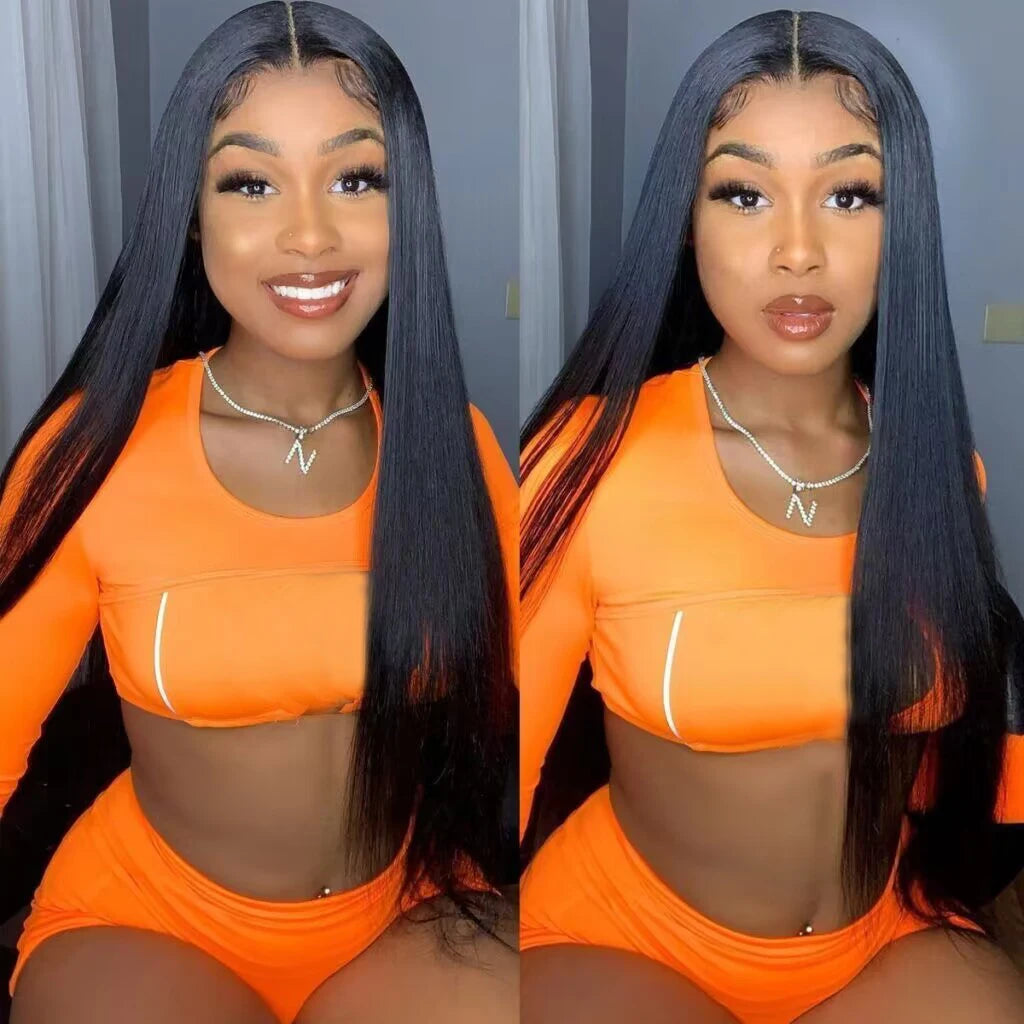 HD Lace Front Echthaarperücken Glatt 13x4 13x6 Transparente Lace Frontal Echthaarperücken Vorgezupft HD Lace Perücken für Frauen