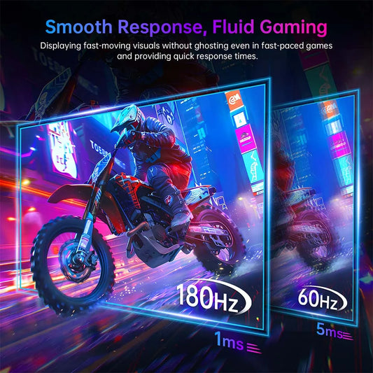 (2025 H24T09P Upgraded Version) KTC H24F8 FHD 23.8" 180Hz Gaming Monitor With Realistic Color Reproduction 1920*1080 Resolution - Shoppiline