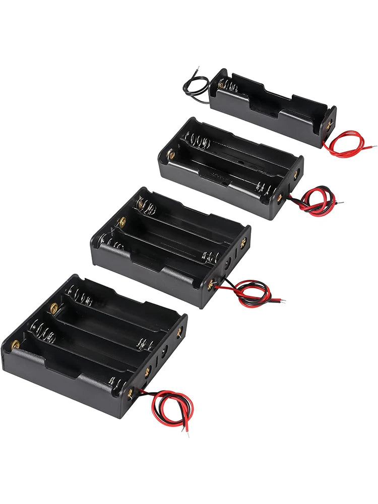 3pcs 18650 Battery Holder with Wire 3.7V,7.4V, 11.1V, 14.8V 18650 Battery Holder Box for Battery storage charging