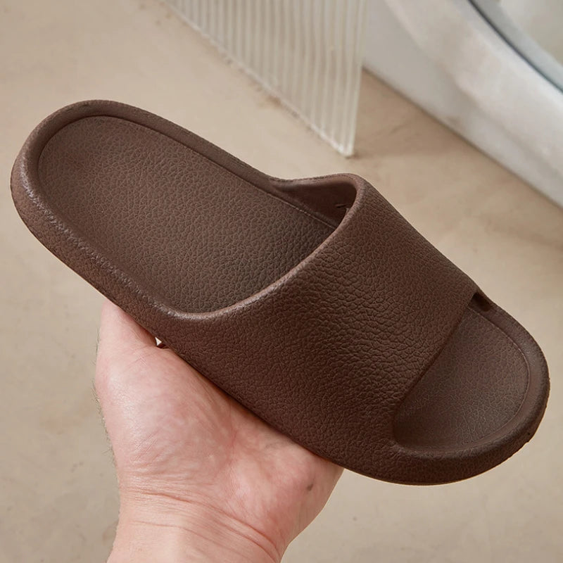 EVA Men Sandals Flip Flops Man Slippers Solid Color Non-slip Soft Sole Comfortable Shower Slippers Outdoor Couple Shoes Summer