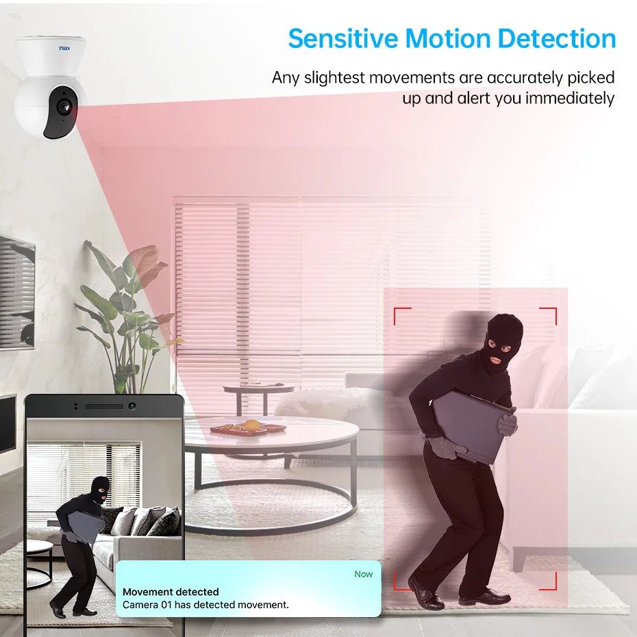 KERUI 5MP 4K WiFi IP Camera Works With Tuya Indoor Wireless Smart Home Security Human Detect Surveillance Camera Auto Tracking - Shoppiline