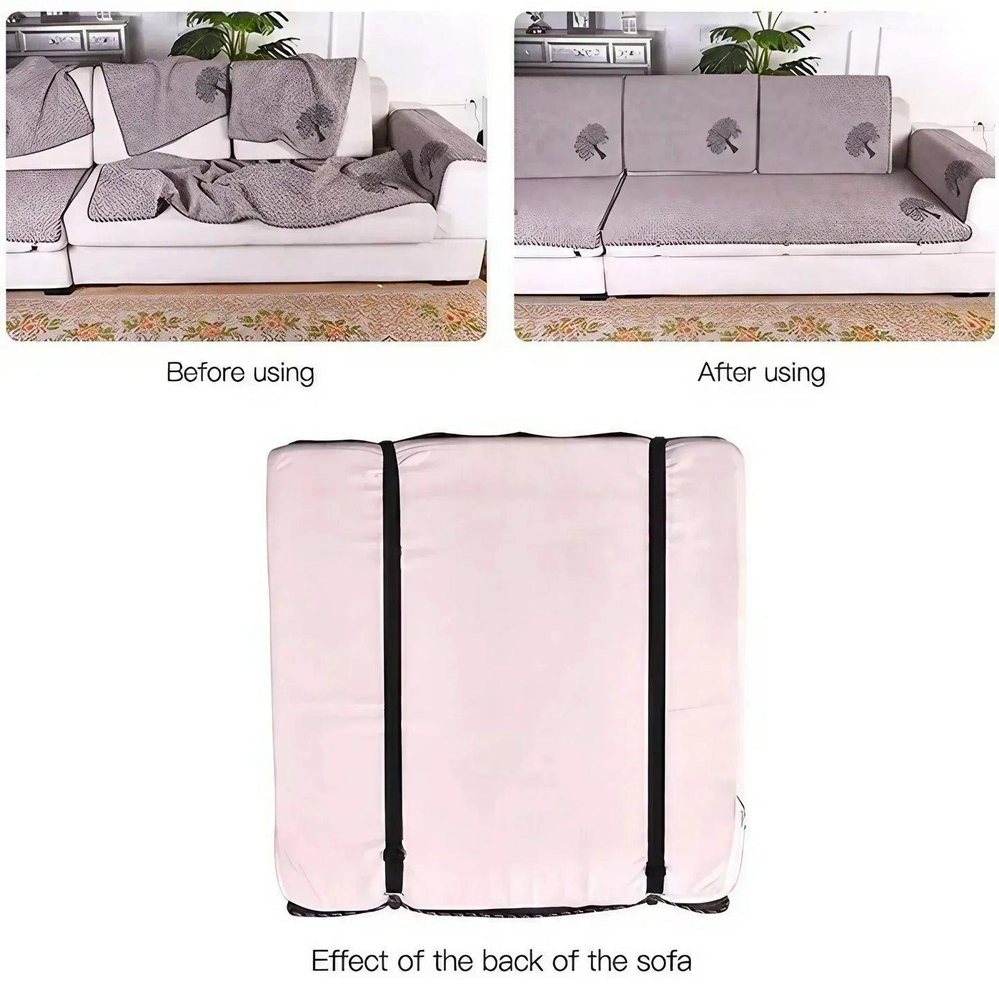 4PCS Double Clip Sheet Fasteners - Versatile Sheet Clips for Bed Sheets and Sofa Covers with Non-slip Adjustment
