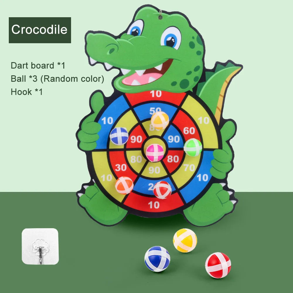 Sticky Ball Dart Board Target Sports Game Toys for Children 3 to 8 Years Old Outdoor Toy Kids Educational Board Games