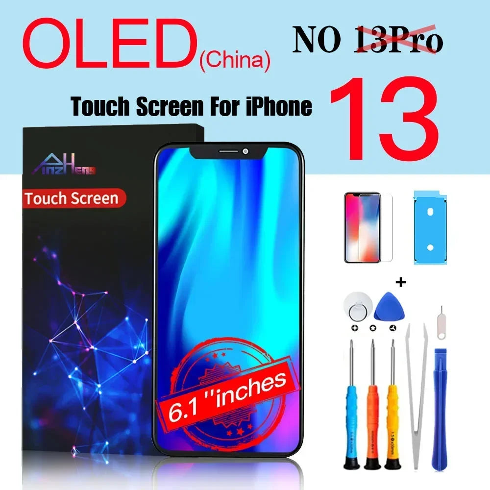 PINZHENG High Quality Display INCELL LCD OLED OEM AMOLED For iPhone XS MAX X XR 11 12 13 MINI PRO PROMAX Screen Replacement - Shoppiline
