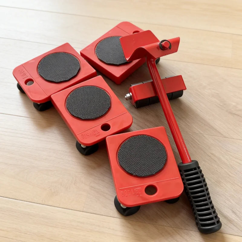 2/4/5Pcs Heavy‑Duty Multi‑Purpose Furniture Moving Rollers Easy‑Glide Lifting & Shifting Tools for Household Items