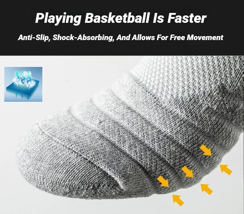 3 Pairs Anti-Slip Football Socks Men Sock Short Long Tube Soccer Basketball Sport Breathable Deodorous 39-45 Running Hiking