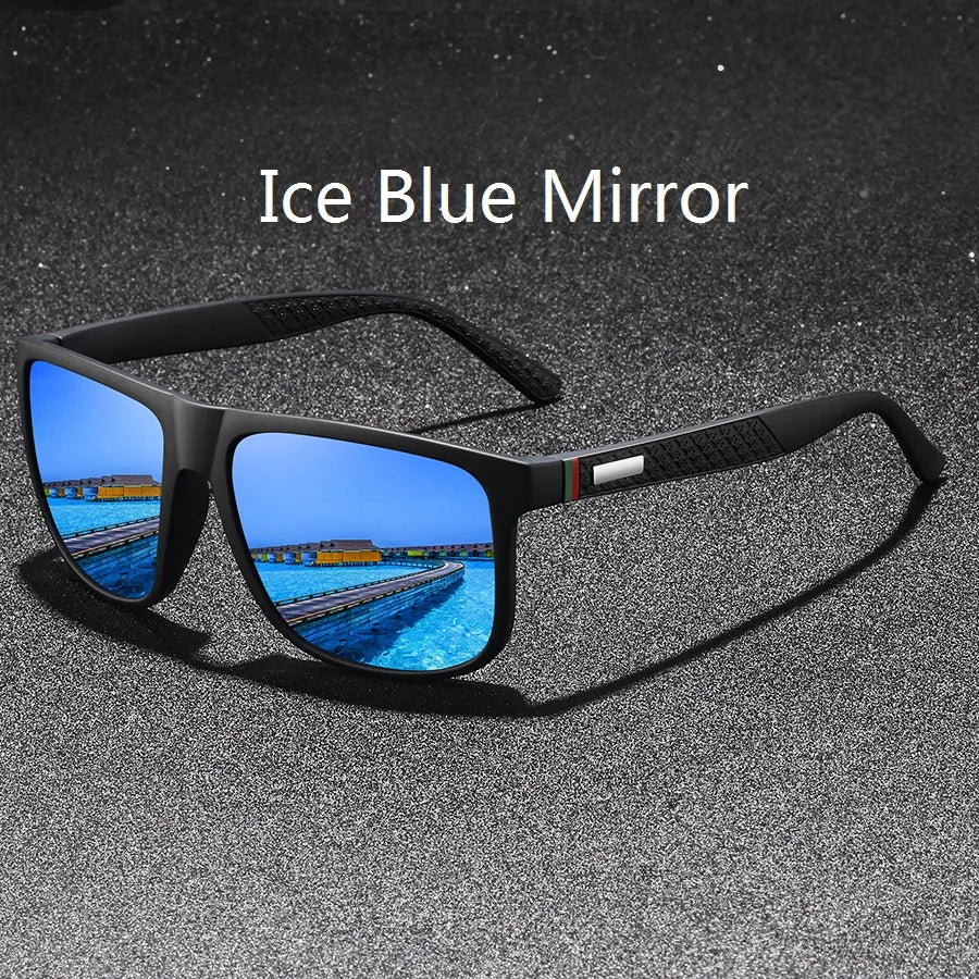 Fashion Outdoor driving sunglasses popular square frame sun glasses classic men's and women's fishing Hiking glasses