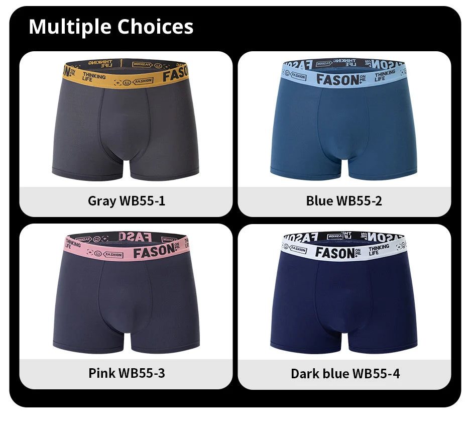 Ensemble de 4/10 boxers pour hommes, décontractés et à la mode, shorts de sport élastiques pour jeunes grandes tailles et cyclistes.