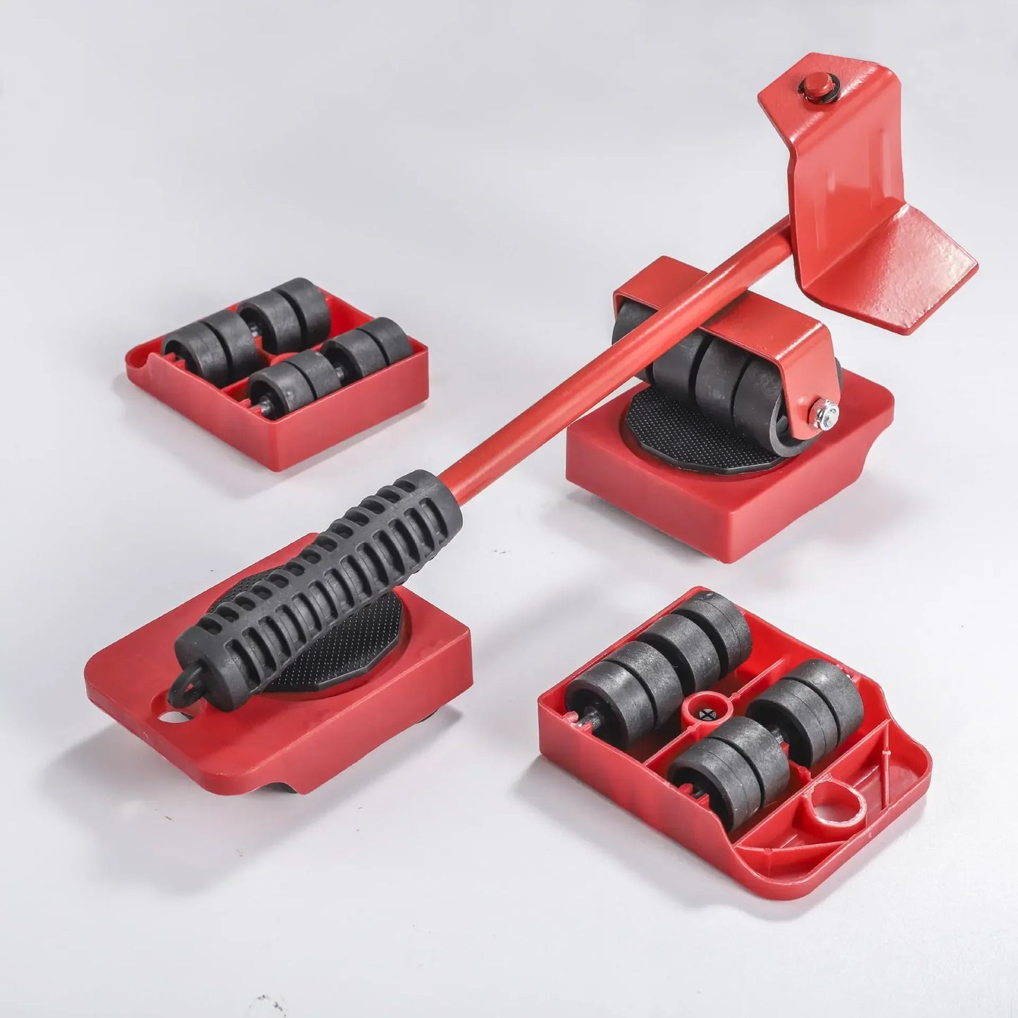 Heavy Duty Furniture Moving Kit - 5pc Roller Set for Effortless Lifting & Gliding