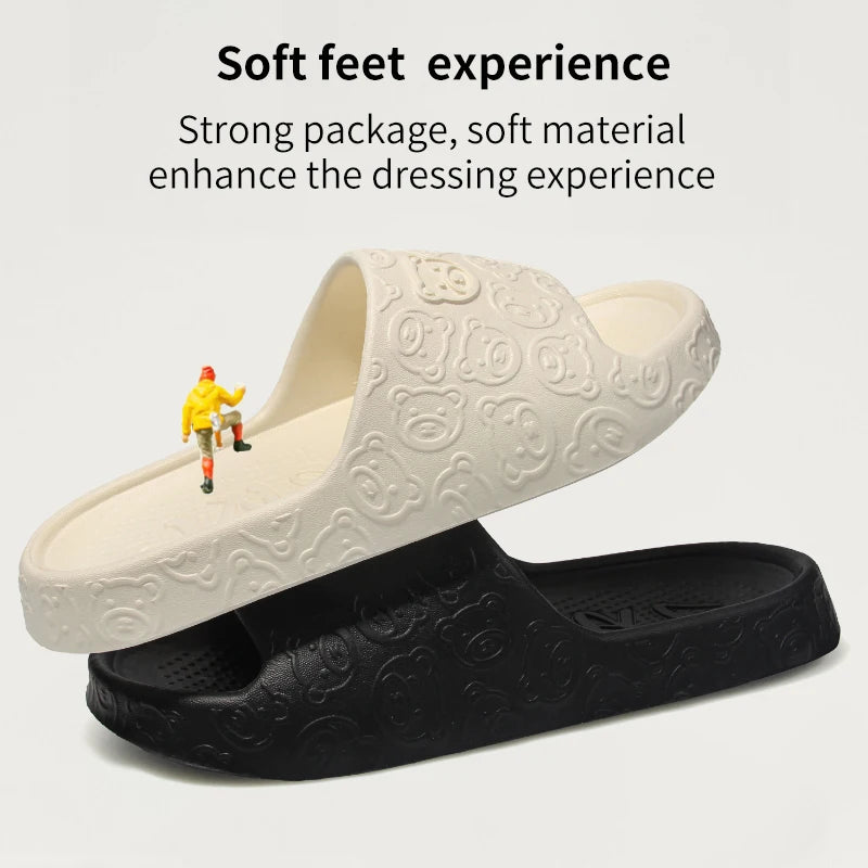 Non-Slip Slippers Female Outer Wear 2024 New Bathroom Indoor Home Sandals Female Summer Eva