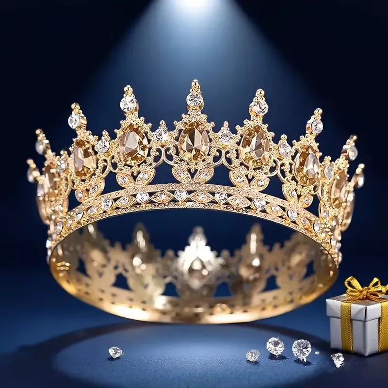 Baroque Crystal Tiaras And Crowns Headband For Women Party Prom Diadem Bridal Wedding Hair Accessories Jewelry Crown Tiara Gift