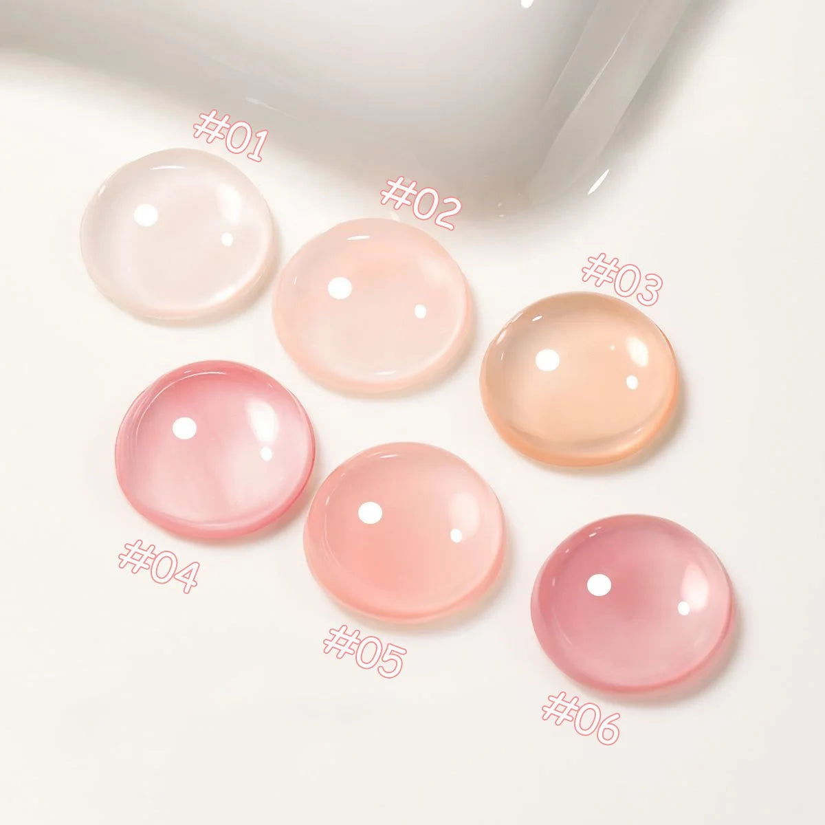 1-6pcs SHAKA Spring Ice Skin Naked Pink Gel Nail Polish 2026 New Style Versatile And Stylish Nail Art Nail Supplies