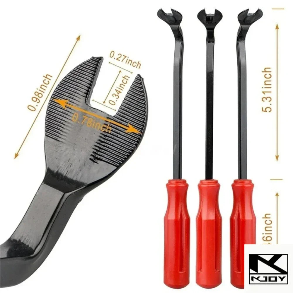 kkjoy Car Clip Removal Pliers Trim Pry Tool Kit for Auto Body Panel Door Fastener Repair