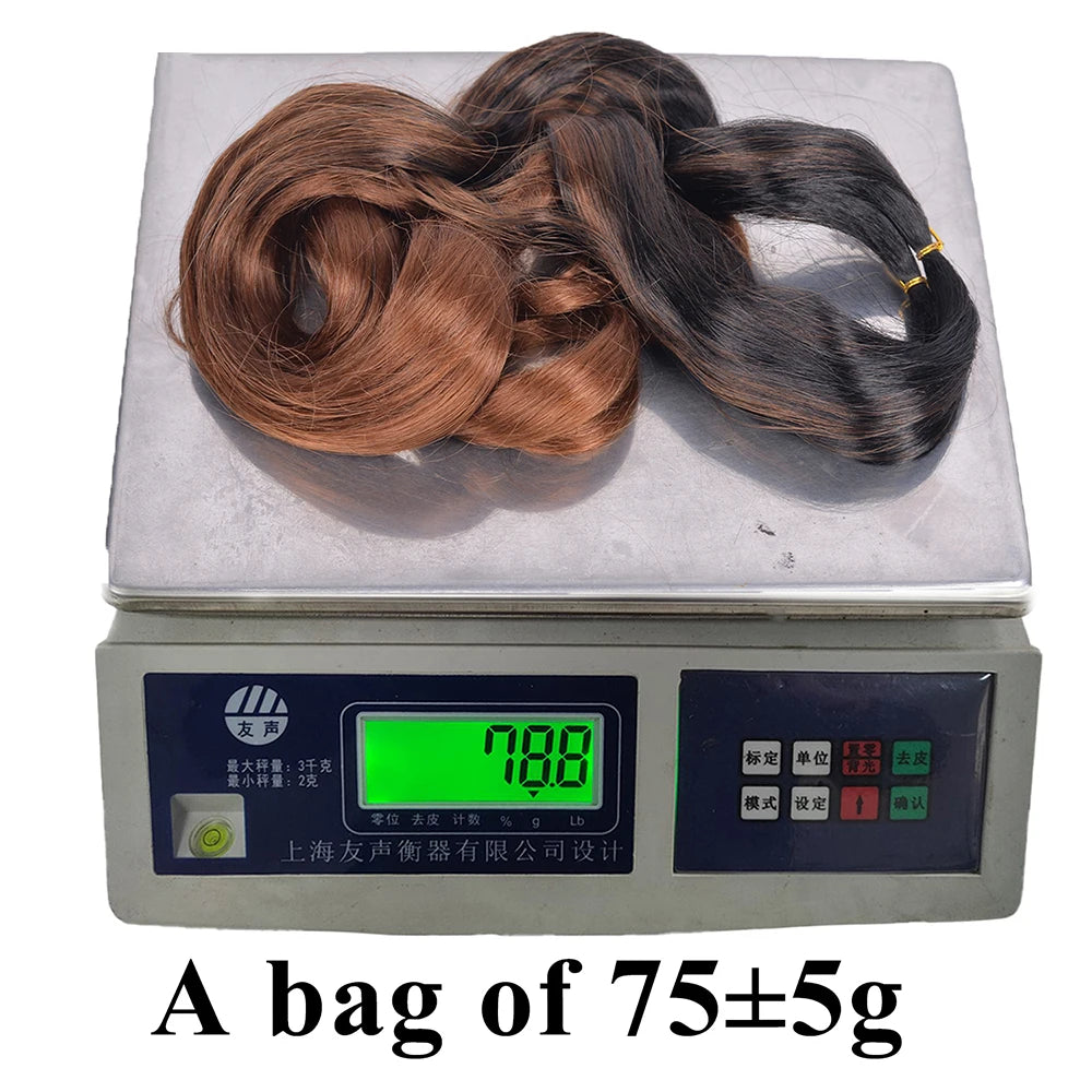 French Curls Braiding Hair Extensions Synthetic Hair Loose Wave Spiral Curl Braids High Temperature Ombre Pre Stretched Hair