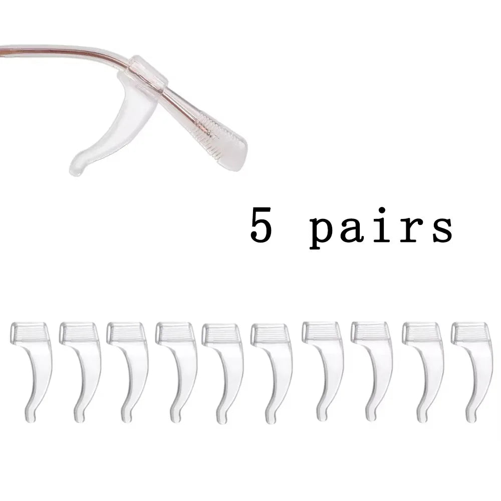 10/20/30/100pcs Anti-slip Silicone Ear Grip Glasses Eyeglasses Leg Ear Hook Stopper Bracket Fastener Accessories Temple Tip