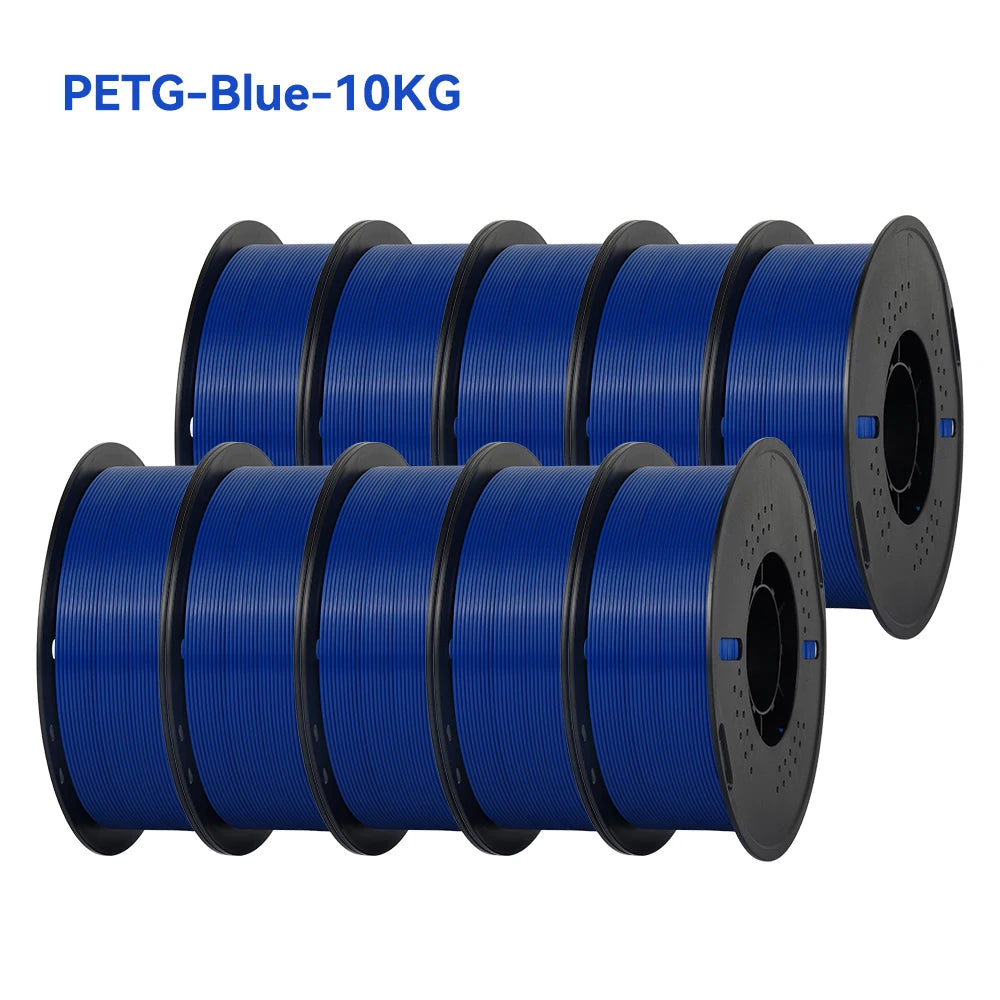 KINGROON 22LBS PETG or PLA filament 3D Printer Filament 10 Rolls 1KG 1.75MM Eco-Friendly Good Toughness Mix Color Free Shipping