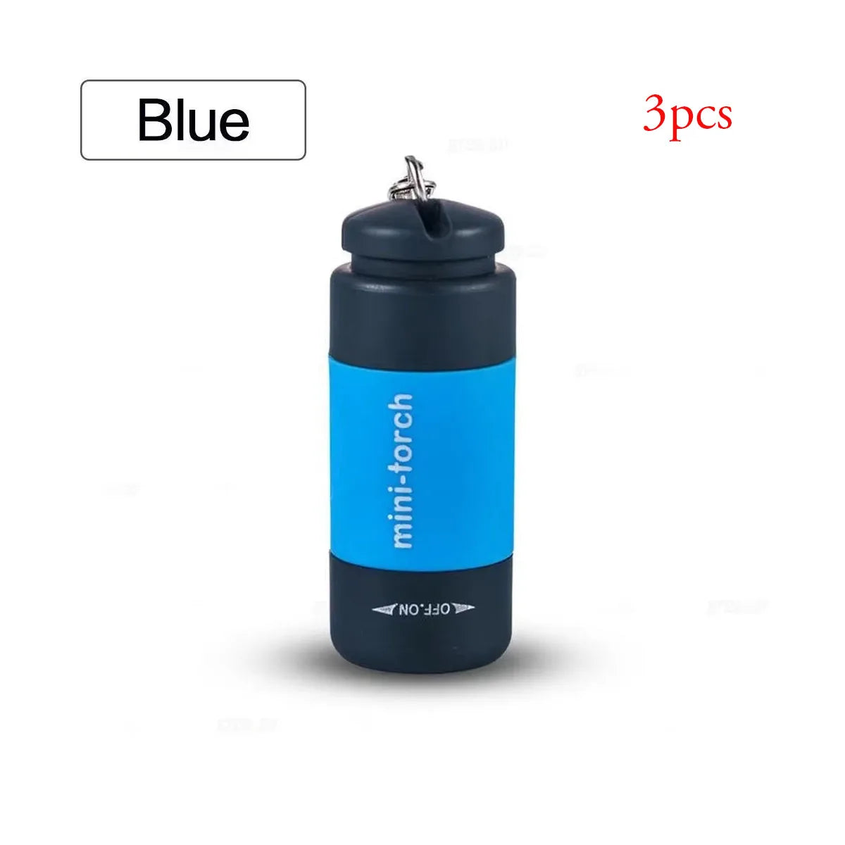 Pocket Keychain Flashlight Waterproof Outdoor Hiking Camping Mini FlashlightUSB Rechargeable LED Multifunctional Strong Light