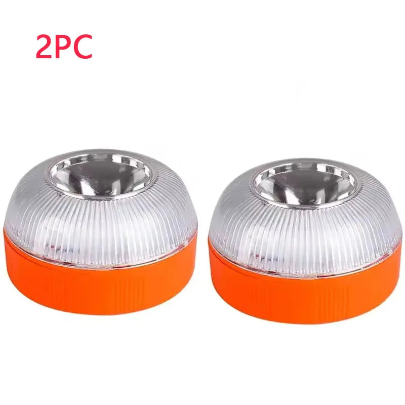 Led Car Emergency Light Flashing Light Magnetic Induction Road Accident Light Portable Strobe Warning Light
