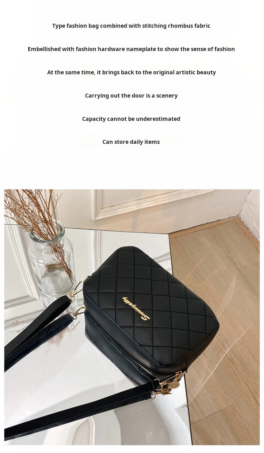 2024 Quaste Kleine Umhängetasche für Damen Trend Lingge Stickerei Kamera Damen Umhängetasche Mode Kette Damen Crossbody Taschen