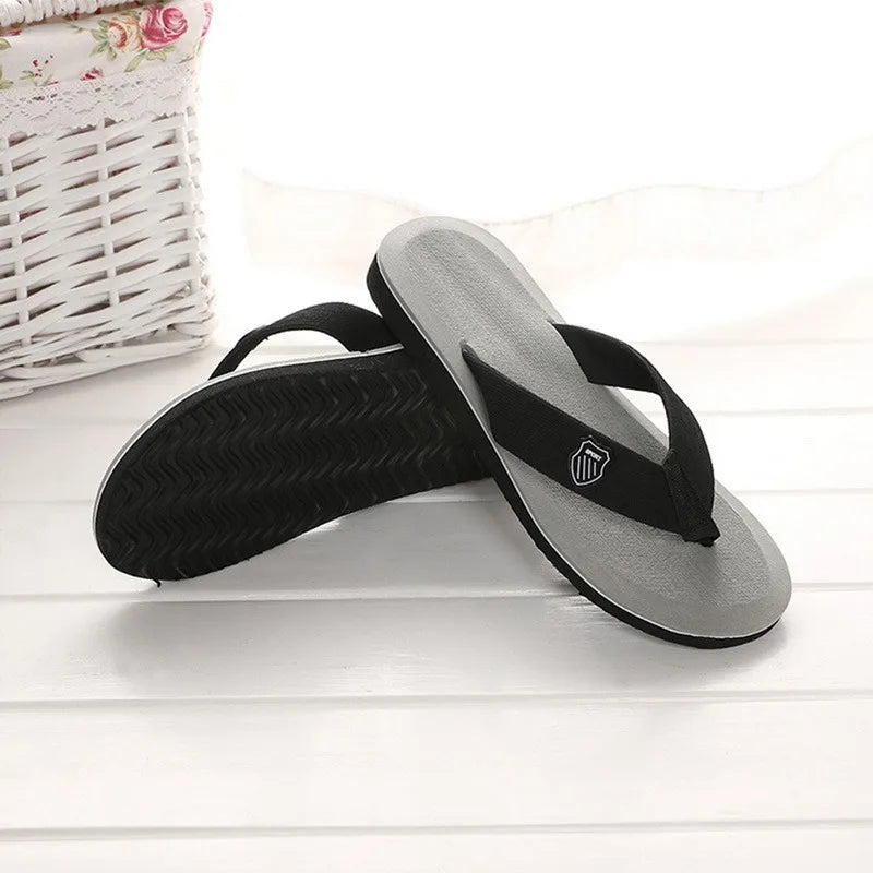 Flip-Flops For Men 2024 Summer Anti-Skid Breathable Home Outdoor Comfortable Slippers Daily Casual Men Flip-Flops Beach Slippers