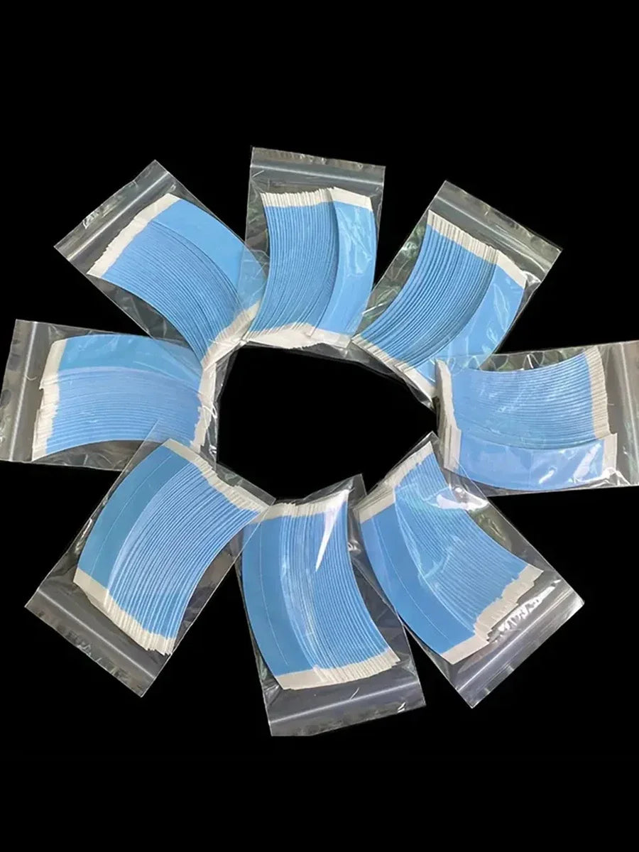 36Pcs/Lot Super Strong Hair Wig Tape Double Adhesive Extension Tape Strips Waterproof For Toupee/Lace Wigs Film C Shap