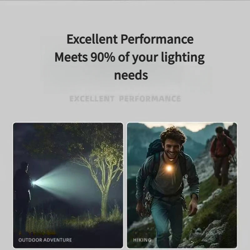 2026 NEW  LED Keychain Flashlight USB-C Rechargeable 600Lm Portable Mini Torch Light Pocket Lantern Flood Work Light With Magnet