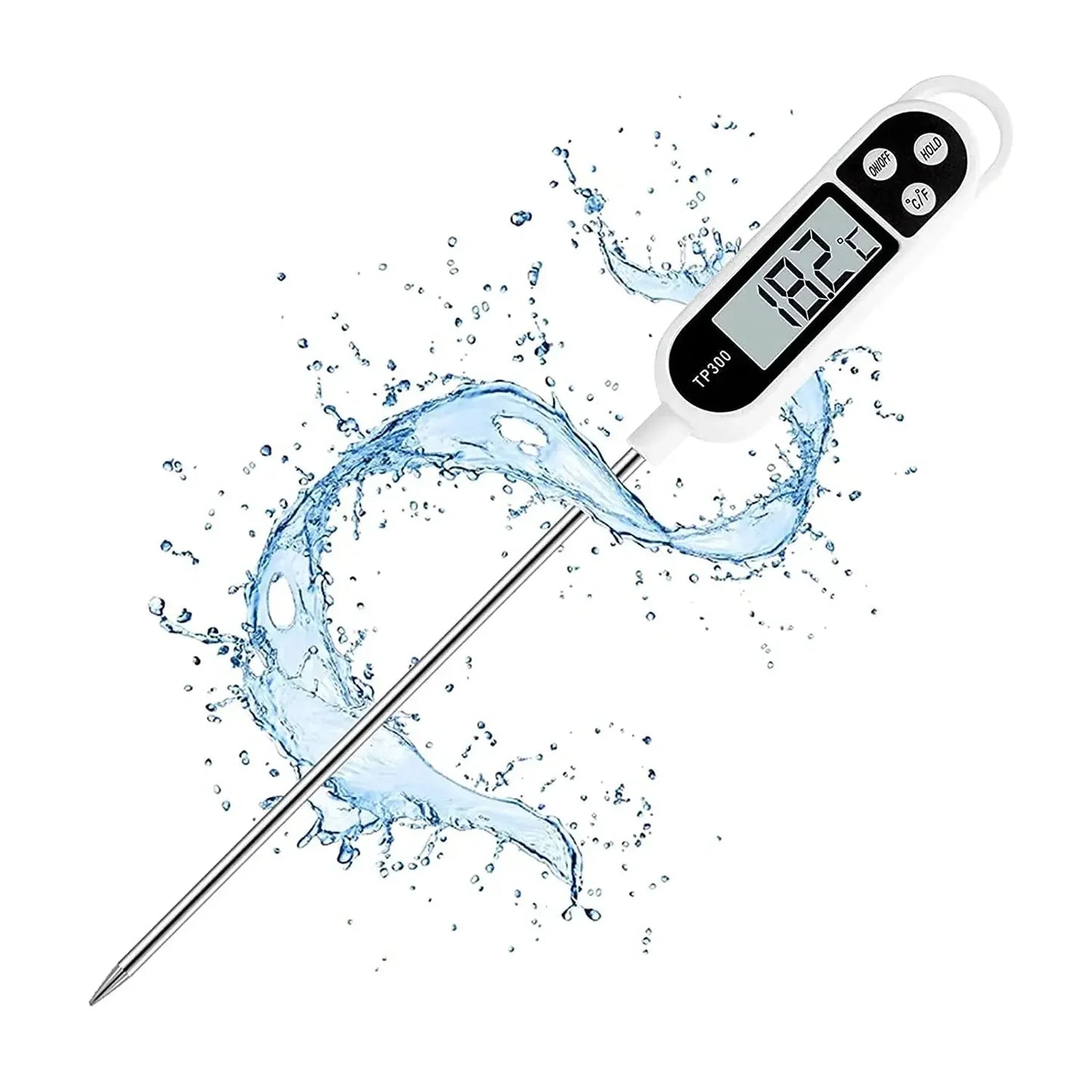 Haushalts-Lebensmittelthermometer mit Edelstahlsonde, Stift-Typ, Milchtemperatur, Kochthermometer