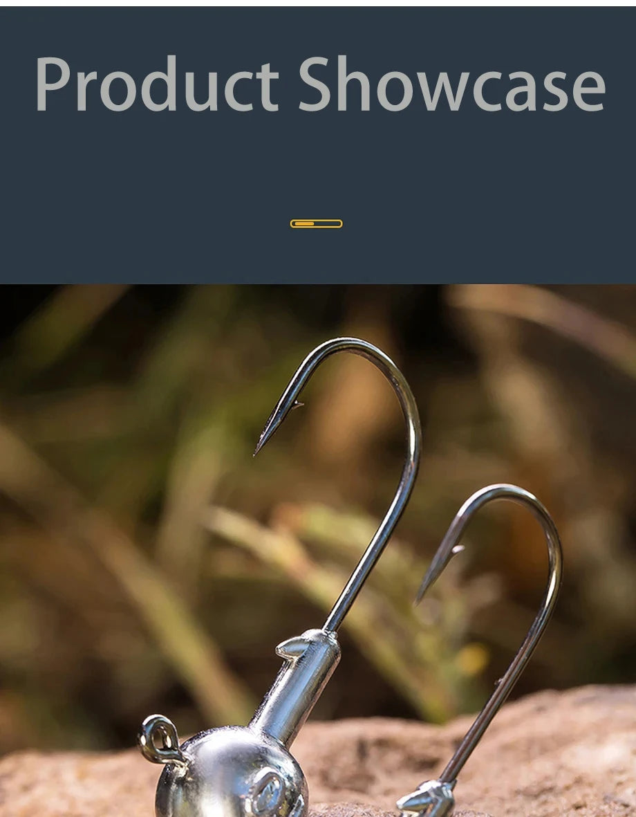 1g 2g 3g 4g 5g 10g 20g 22g 25g 28g crank Jig head hook fishing hook head Jig lure hard bait soft worm jig hook for fishing