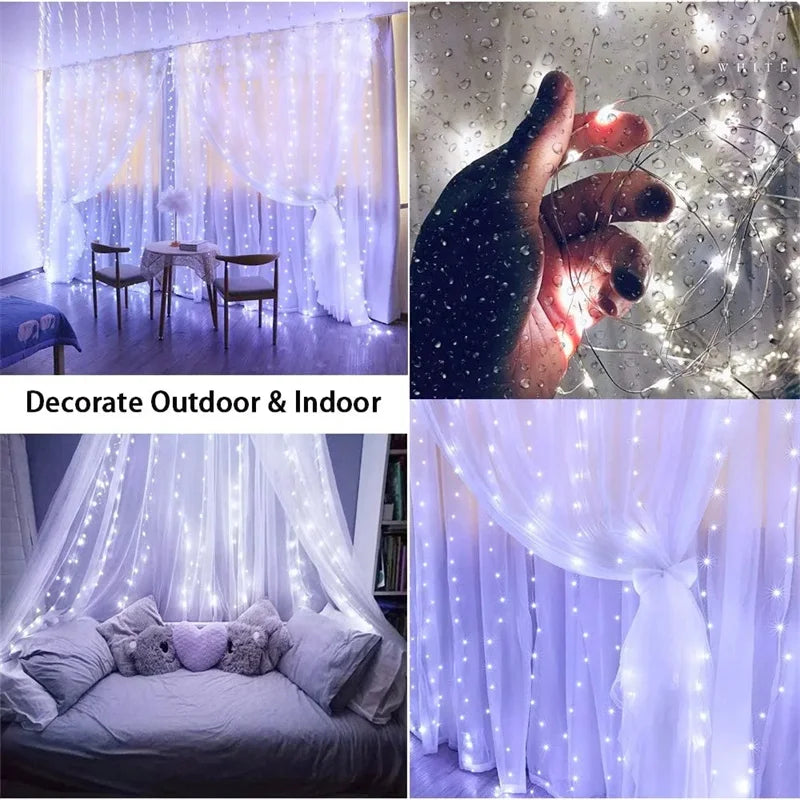 3Mx1M/2M/3M LED String Lights USB Fairy Lights Garland for New Year Wedding Festive Party Christmas Home Curtain Decoration