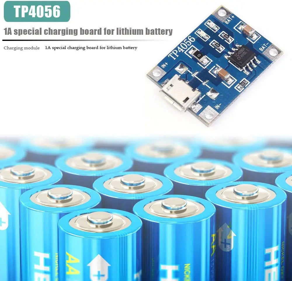 2/5PCS 5V 1A Micro/Type-c/Mini 18650 TP4056 Lithium Battery Charger Module Charging Board With Protection Dual Functions Li-ion