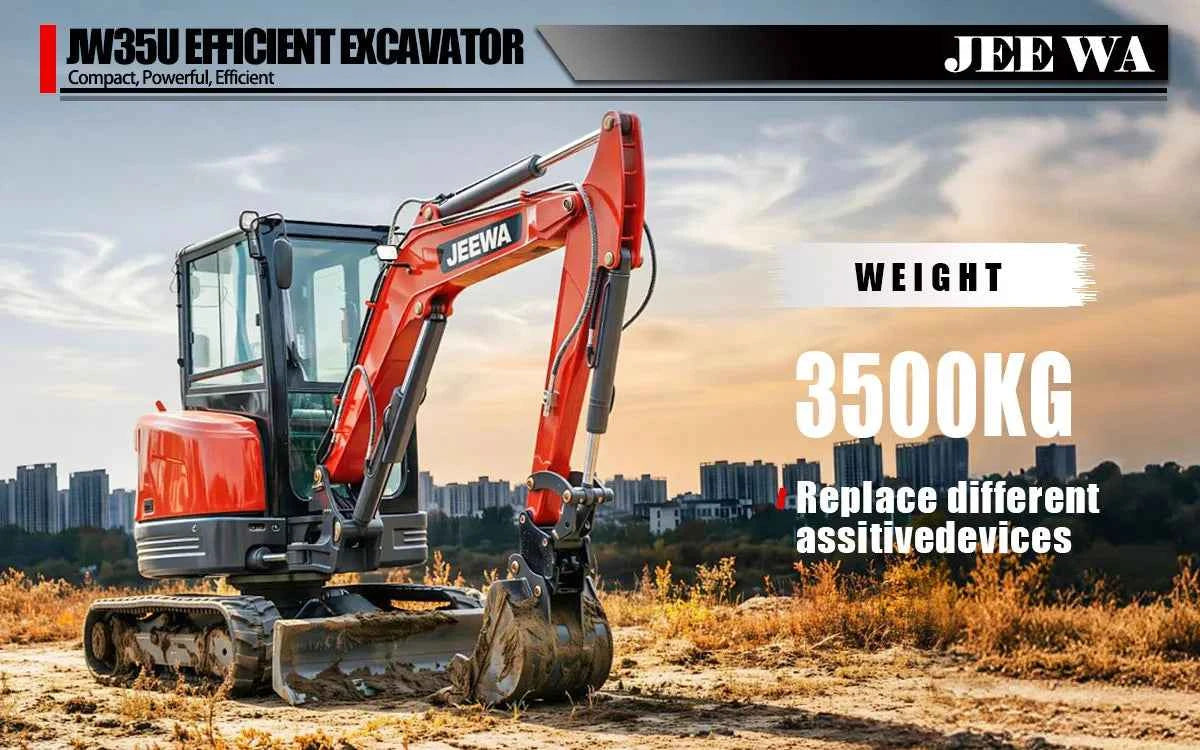 Excavator Mini  1.8 Ton Hydraulic Crawler Small Digger Micro Bagger for Farm Garden Construction  Multifunctional Free Shipping