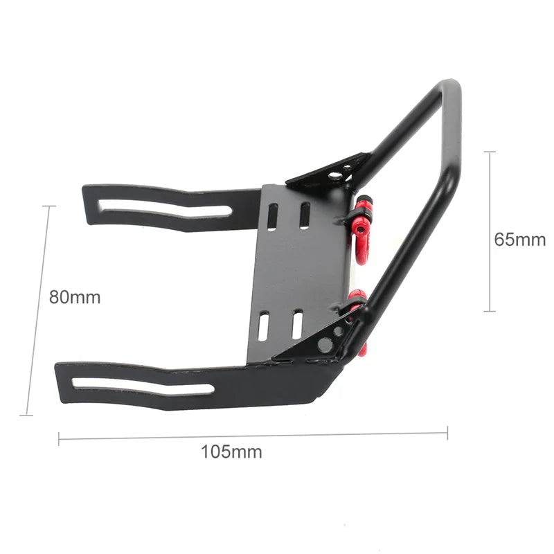 Metall RC Rock Crawler Auto Frontstoßstange Upgrade Teil für 1/10 Axial SCX10 Traxxas TRX4 D110 CC01 - Robustes Offroad Fahrzeugzubeh