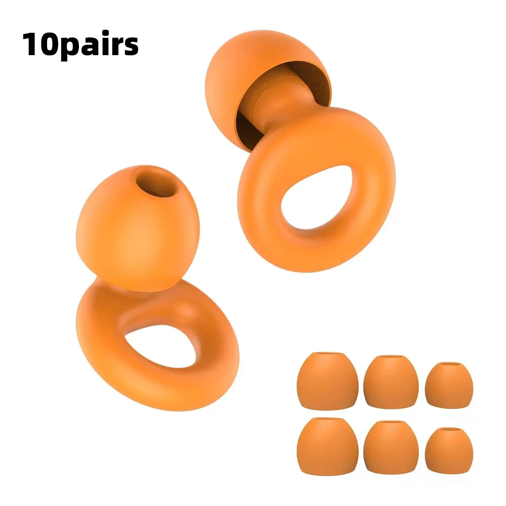 HUAK Concert Ear Plugs, High Fidelity Noise Cancelling Silicone Ear Plugs, Reusable Ear Plugs for Musicians, Focus and Sleep