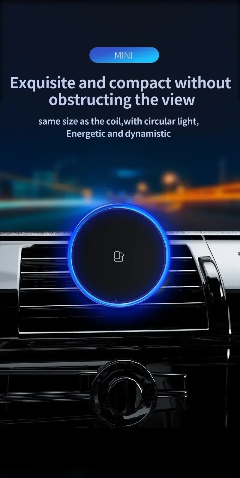 Magnetic Car Wireless Charger RGB For iPhone12 13 14 15 16 17 Pro Max Macsafe Car Phone Holder Stand Mount Fast Charging Station - Shoppiline