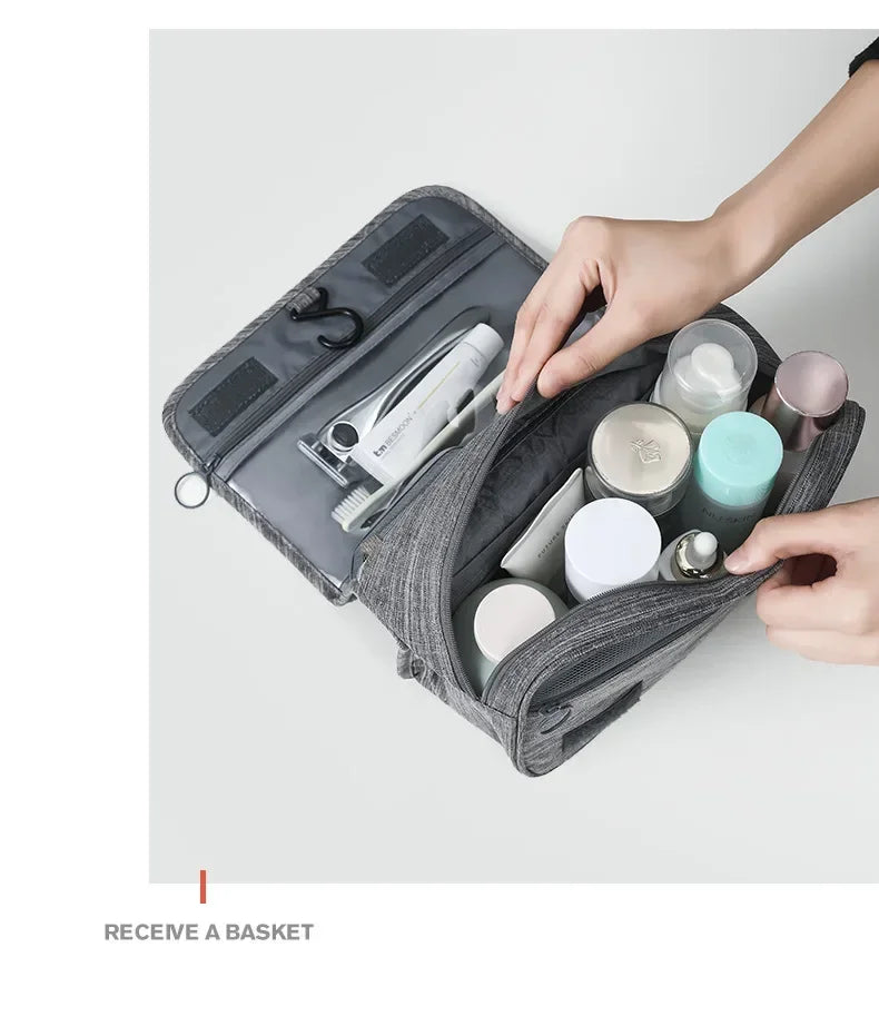 1PC Oxford Fabric Men Business Portable Storage Bag Toiletries Organizer Women Cosmetic Bag Waterproof Hanging Travel Wash Pouch