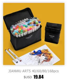 JIANWU 12Pcs/set 0.35/0.5mm Simple STYLE gel pen Black ink for student writing creative Neutral Pen Press School Supplies kawaii