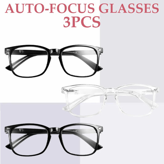 1/2/3/4/5PCS VOPHA Auto-Focus Reading Glasses Lightweight PC Frame, Unisex Design | Ideal for Computer Use & Perfect Gift Choice
