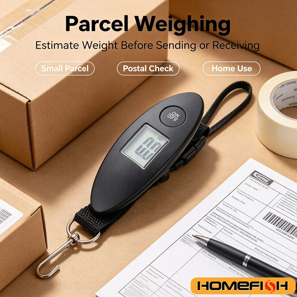 Portable 40kg Digital Hanging Scale  100g Precision LCD Luggage Scale with Webbing for Travel