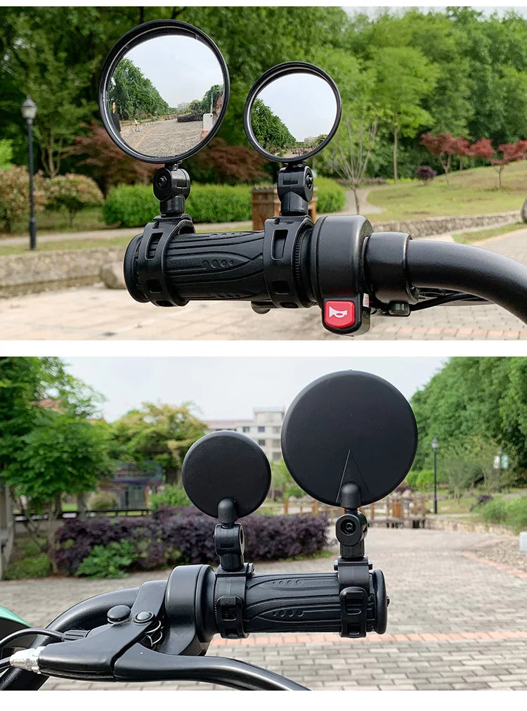 1/2PCS Bicycle Rearview Mirror 360 Degree Adjustable Rotatable Universal Cycling Handlebar Rear View Mirrors for MTB Road Bike