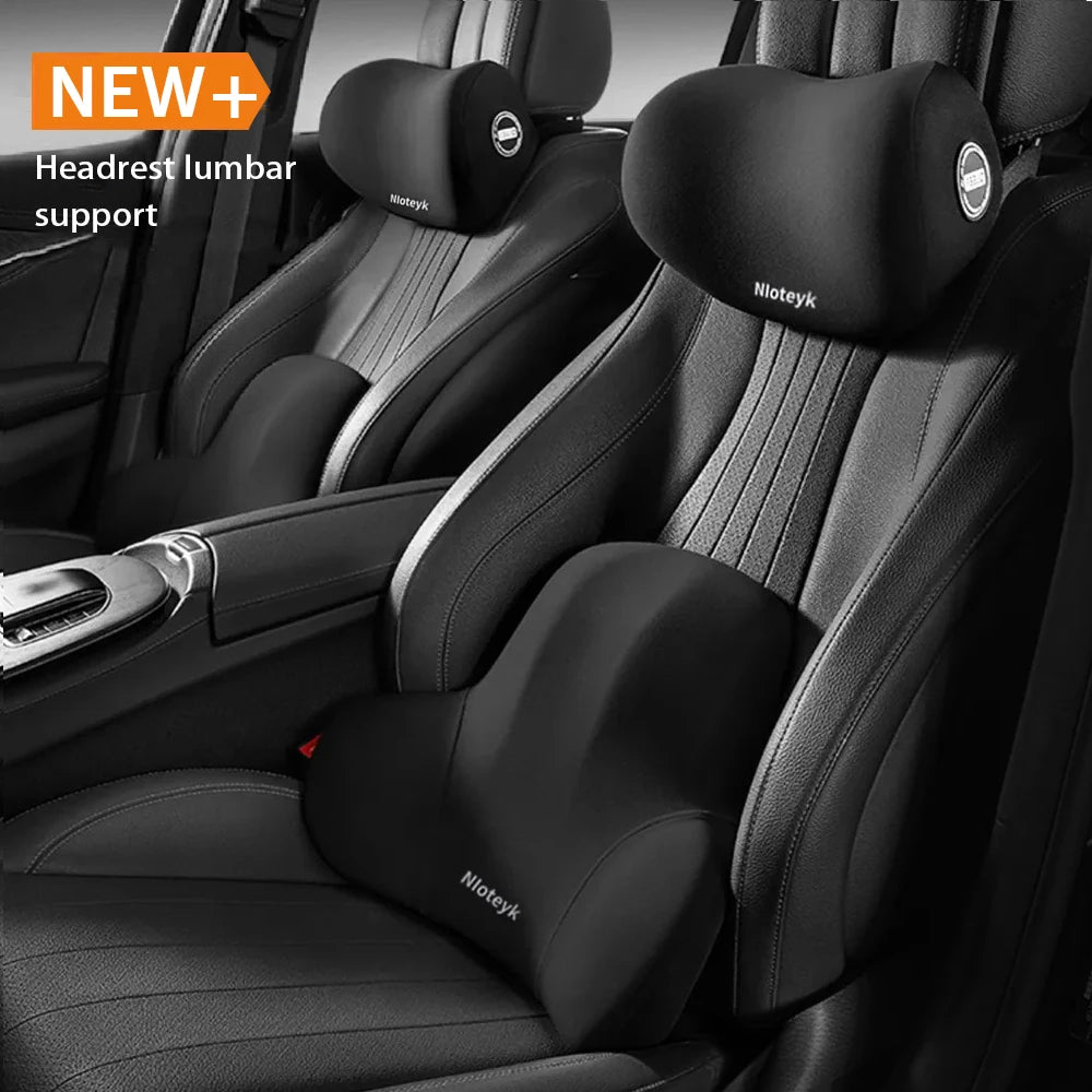 Auto Nackenkissen Memory Foam Schutz Lendenwirbelstütze Lordosenkissen Auto Kopfstütze Sitz Reise Innenausstattung Zubehör