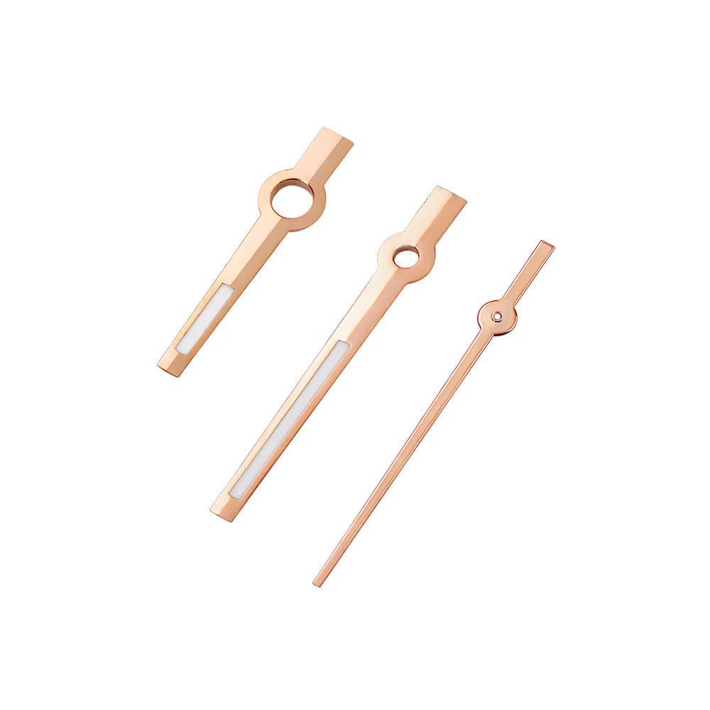Modified Watch Hands Green Luminous Logbook Needle Silver Gold Rose Watch Accessories for NH35/NH36/4R/7S Movement
