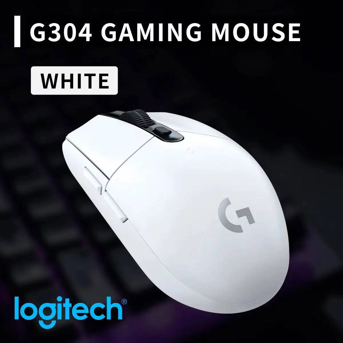 Logitech G304 LIGHTSPEED Wireless Mouse 12000 DPI HERO Sensor 1ms Latency 250hr Battery Lightweight Comfort Grip Users